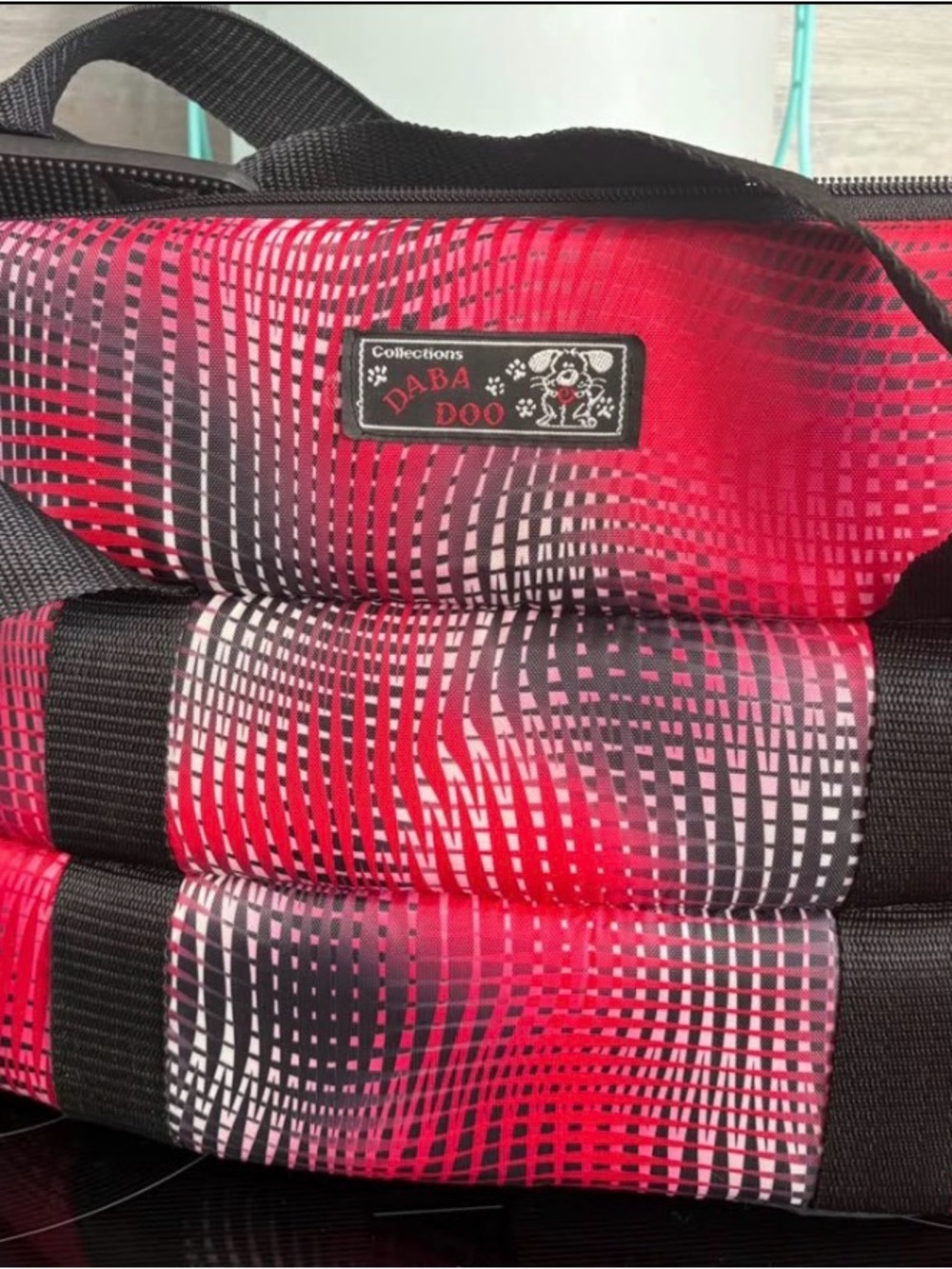 Small Pet Carrier - Red Pattern
